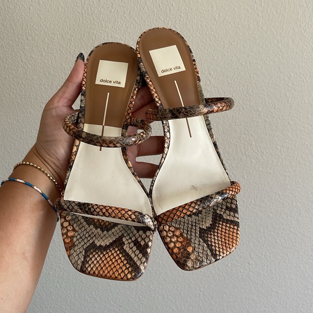 Dolce Vita Snake Print Women's Sandals Size 8.5